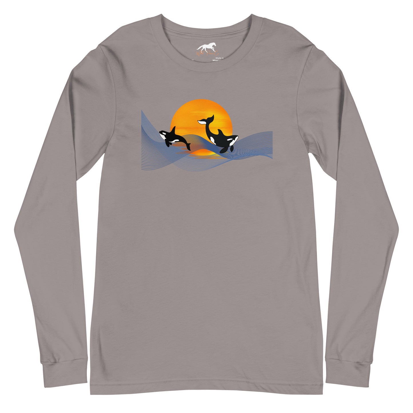 Unisex Long Sleeve Tee- Orcas, sun