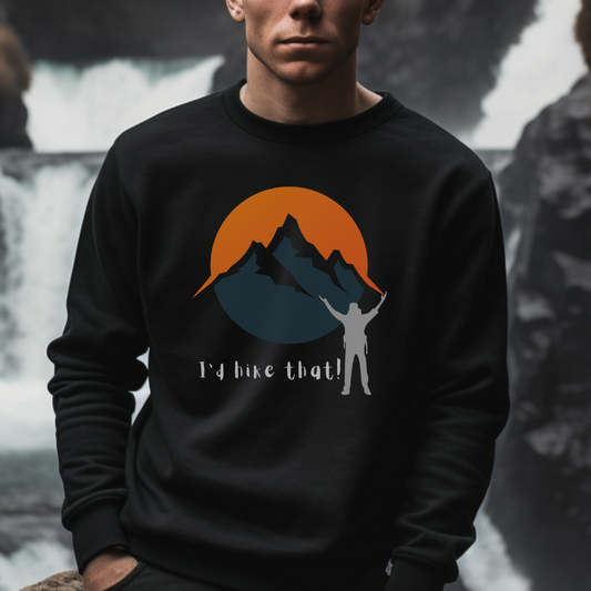 Unisex Sweatshirt- Hiking, mountain