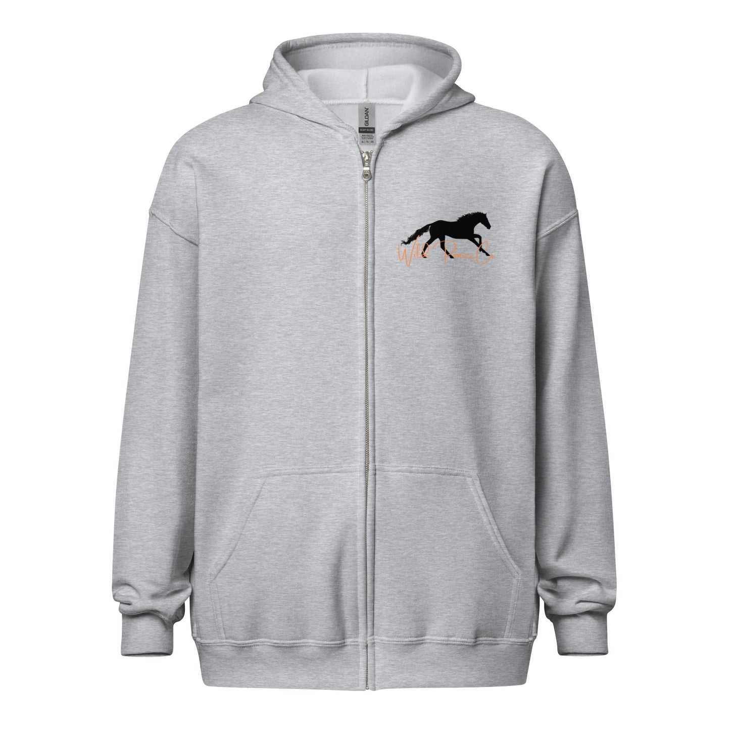 Unisex Heavy Blend Zip Hoodie- Respect wildlife, back design