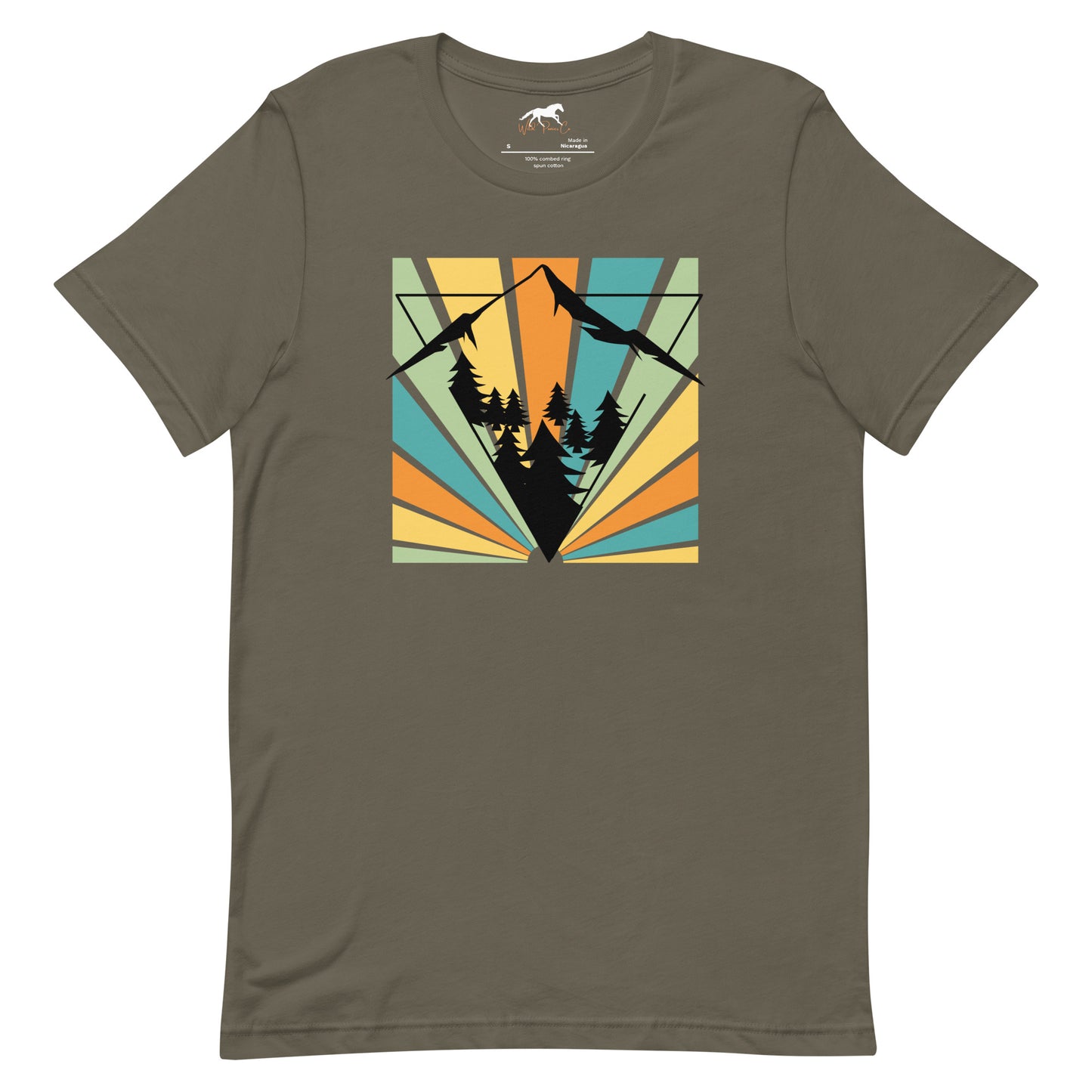 Unisex T-shirt - Mountains and pines