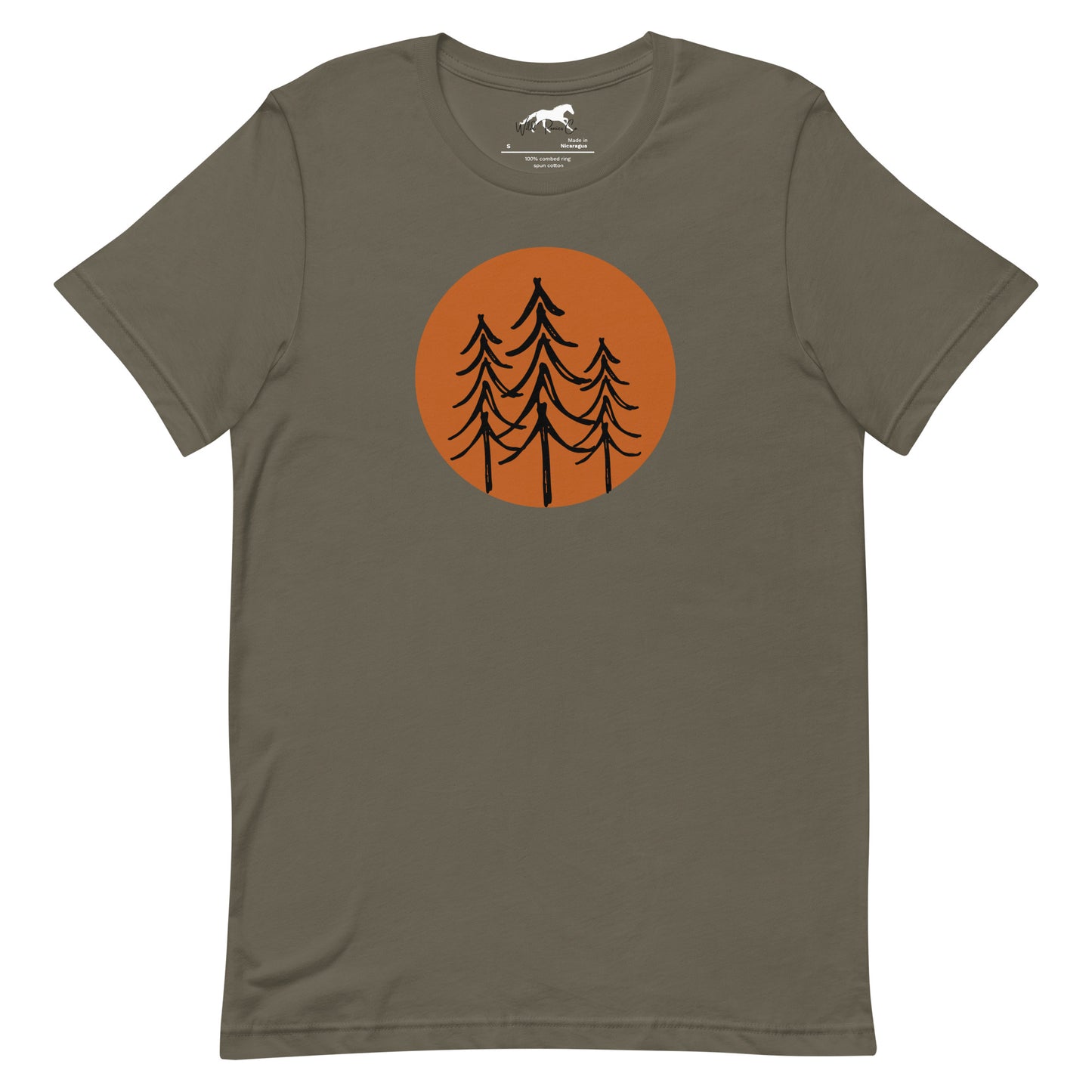 Unisex T-shirt - Simple sun and pines