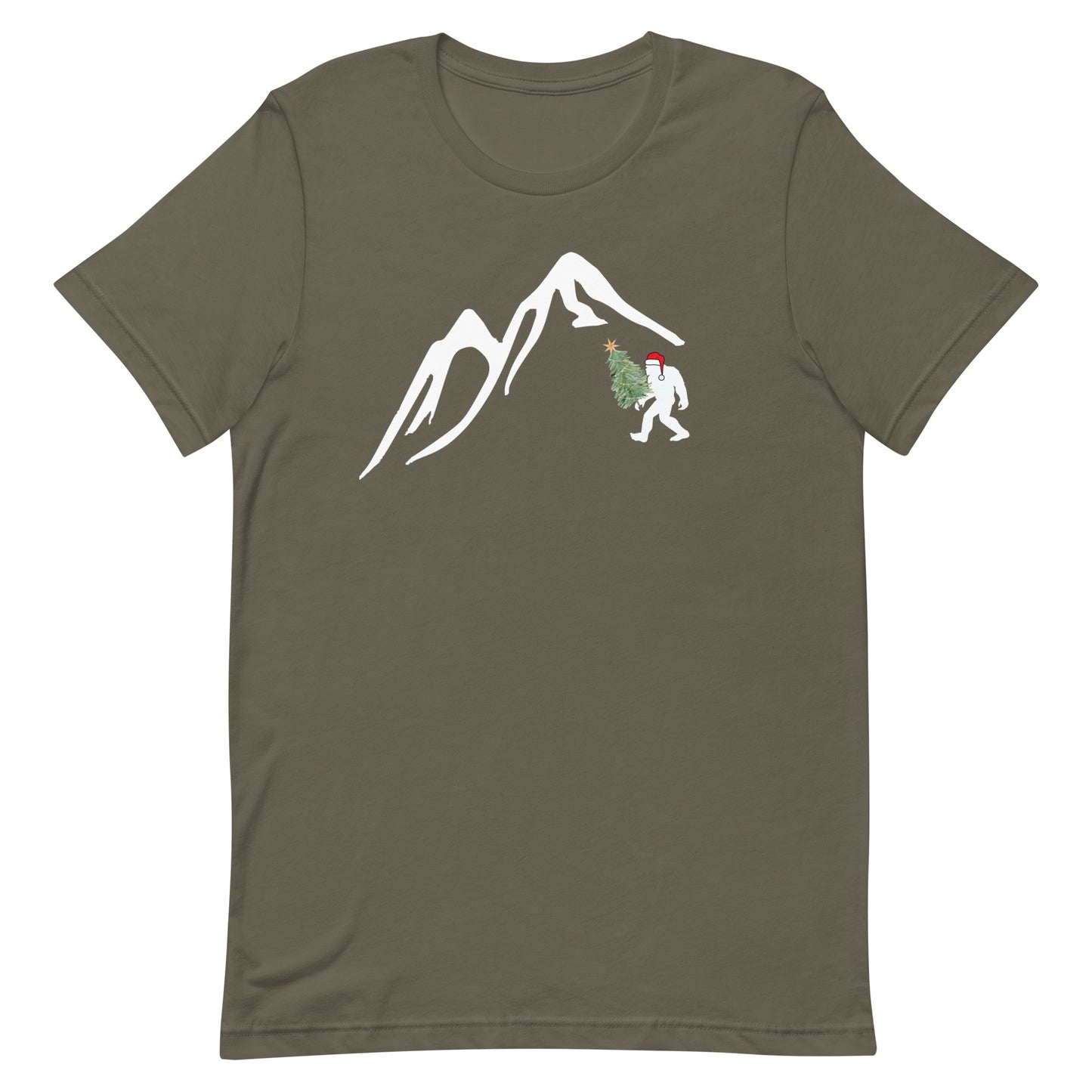 Uni-sex T-shirt Bigfoot Christmas