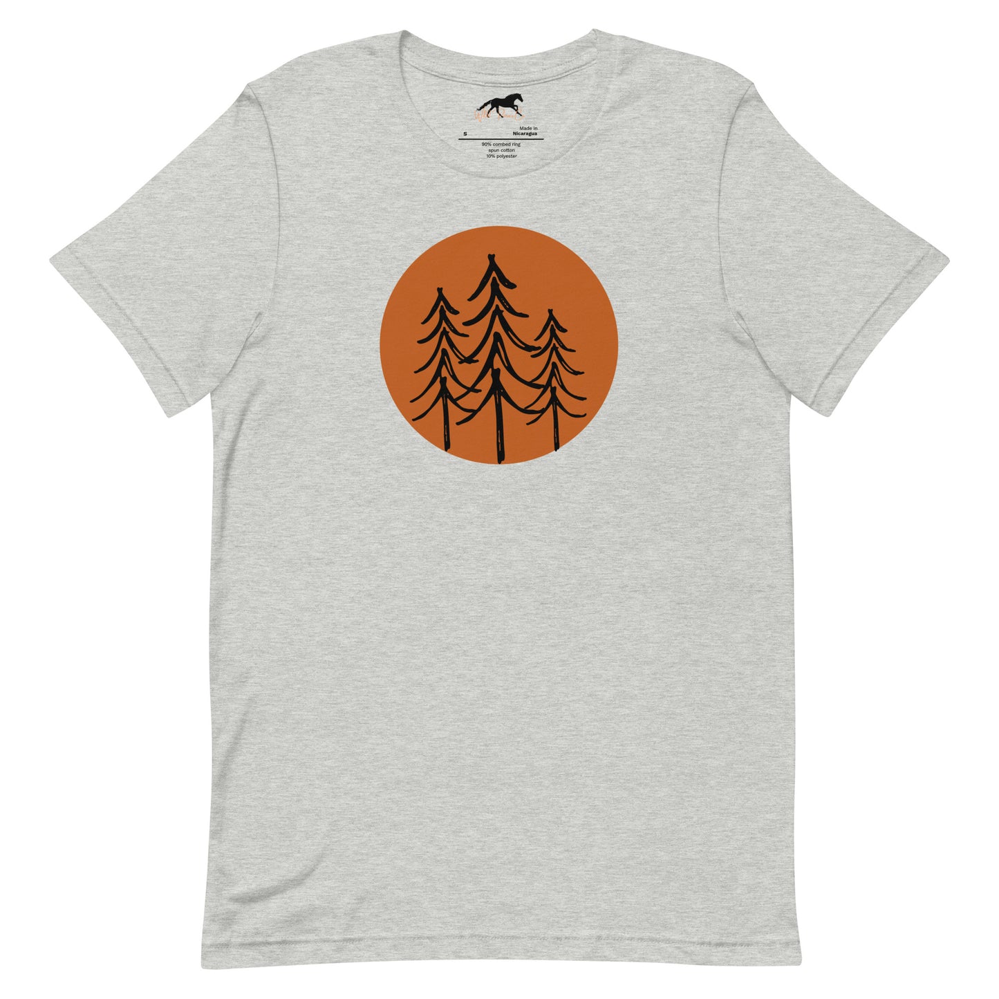 Unisex T-shirt - Simple sun and pines