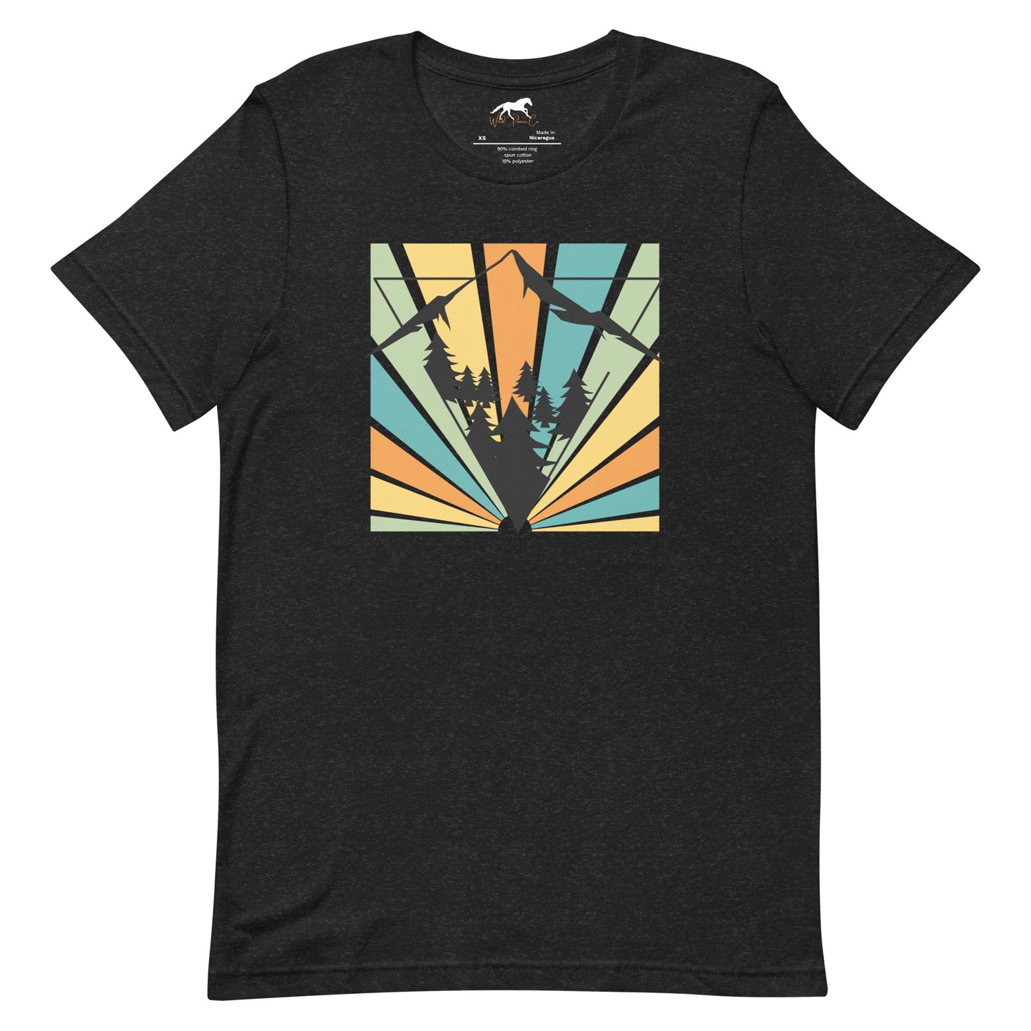 Unisex T-shirt - Mountains and pines