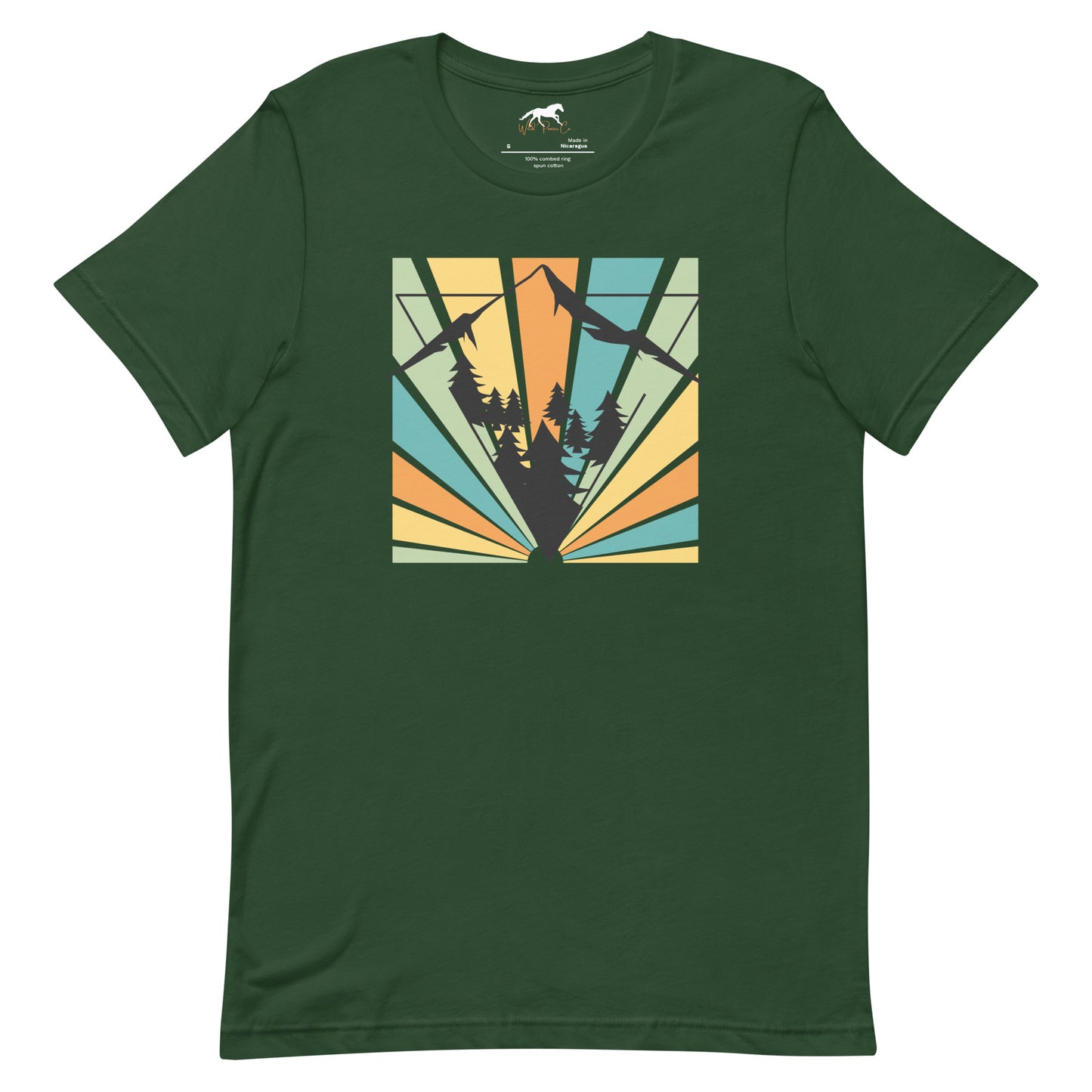 Unisex T-shirt - Mountains and pines