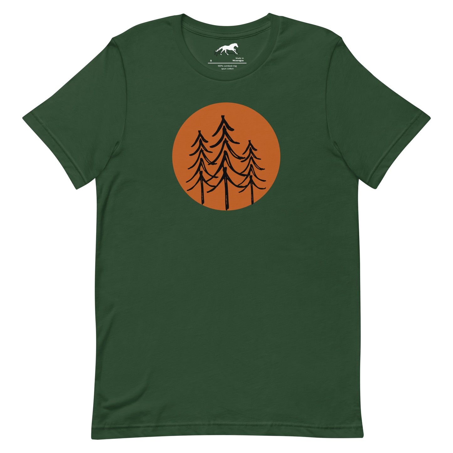 Unisex T-shirt - Simple sun and pines