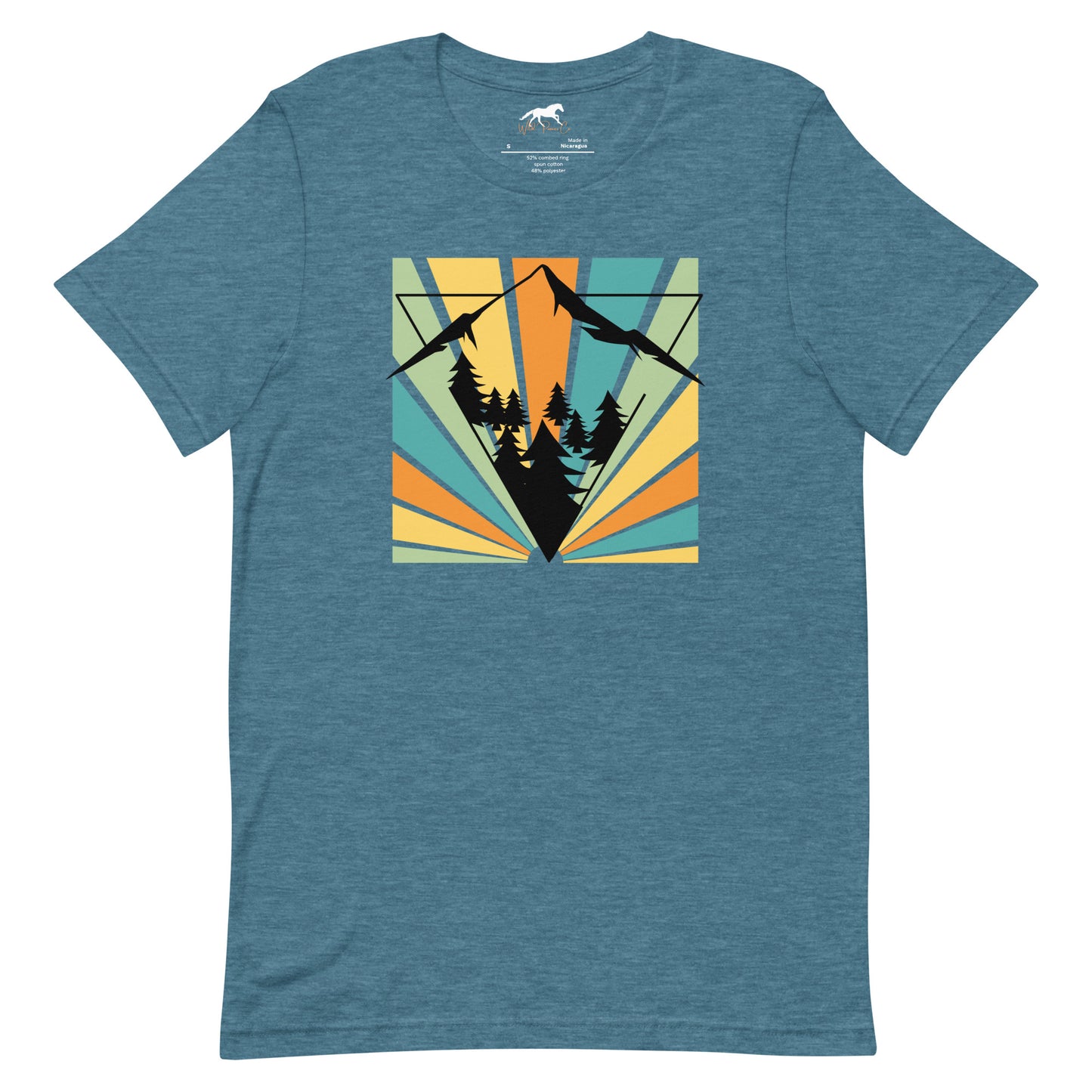 Unisex T-shirt - Mountains and pines