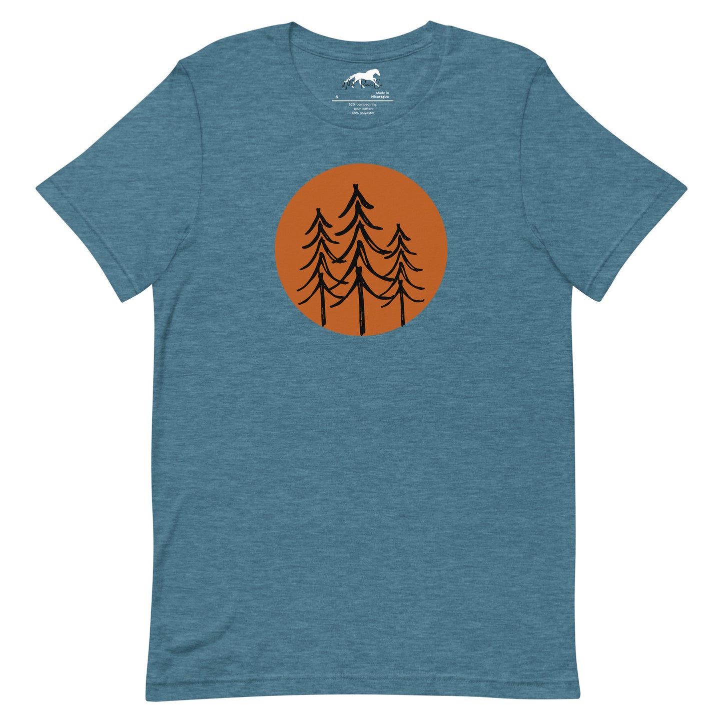 Unisex T-shirt - Simple sun and pines