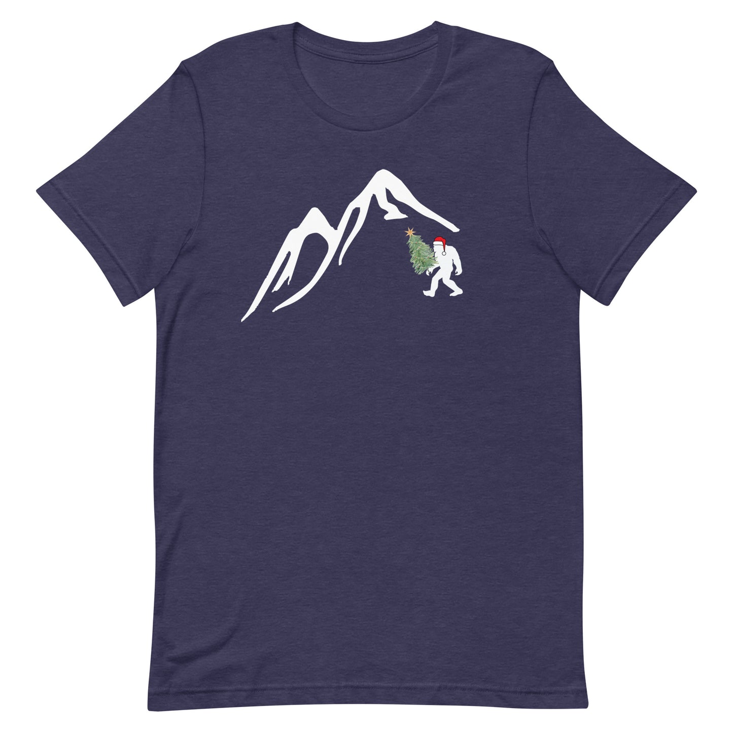 Uni-sex T-shirt Bigfoot Christmas