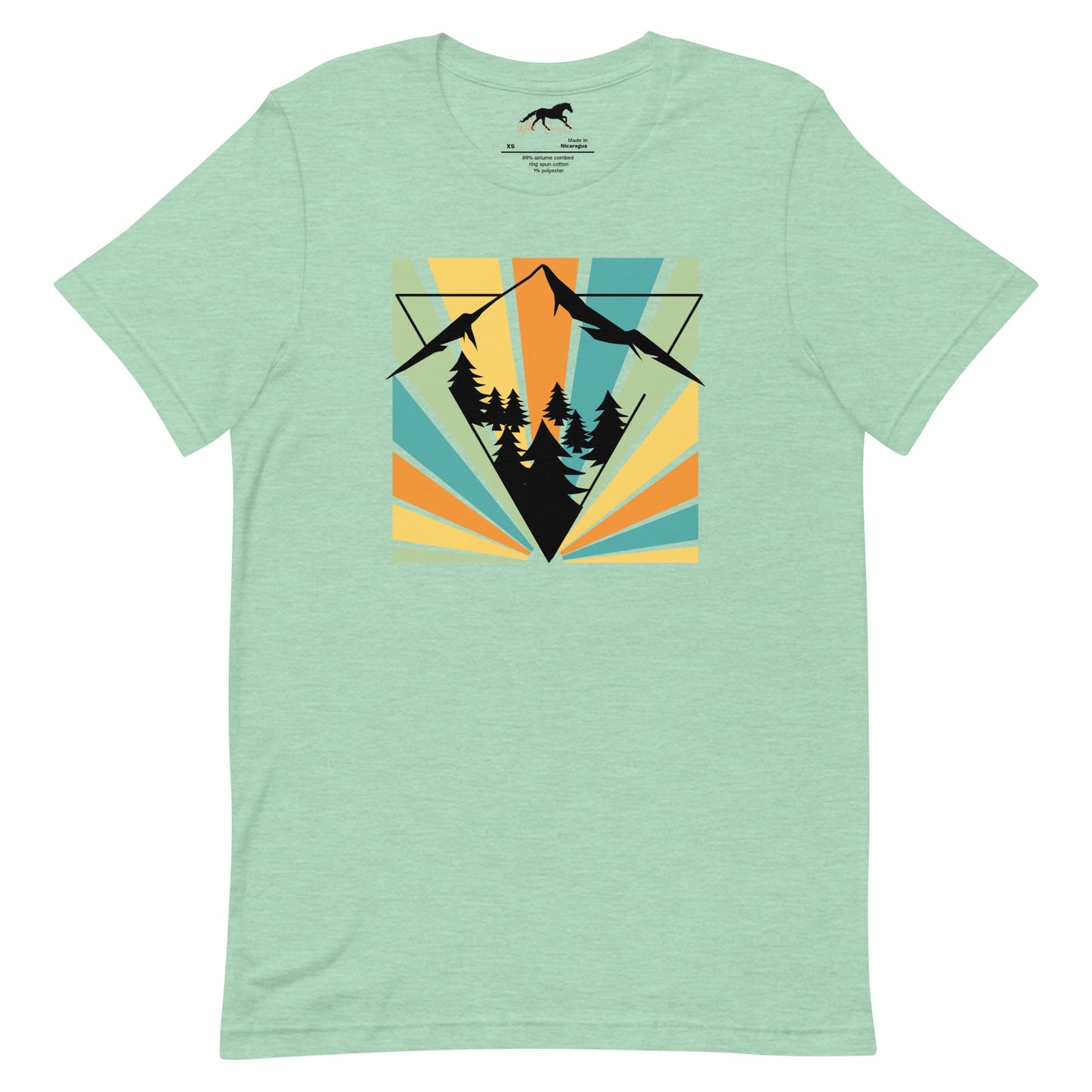 Unisex T-shirt - Mountains and pines