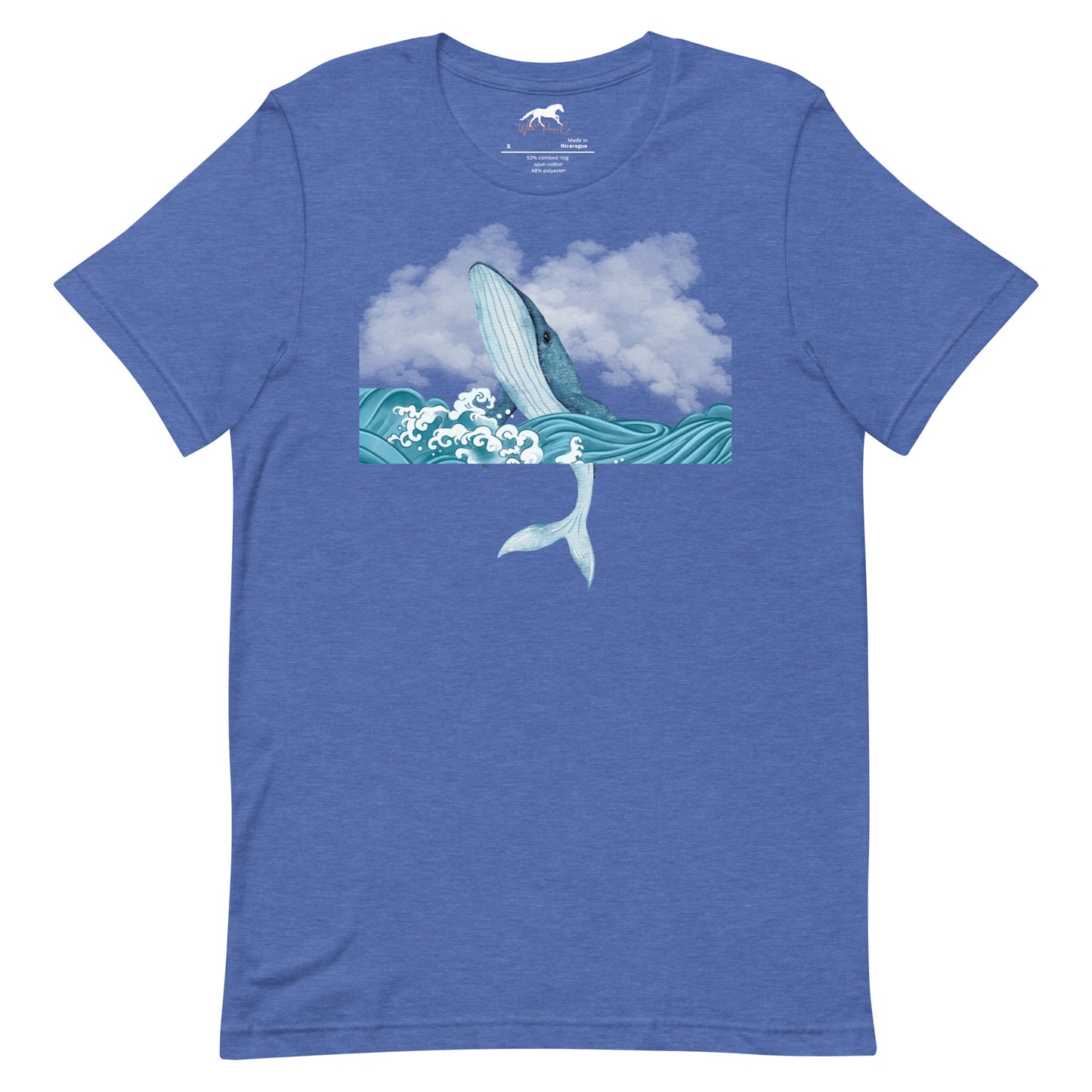 Unisex T-shirt with breaching whale