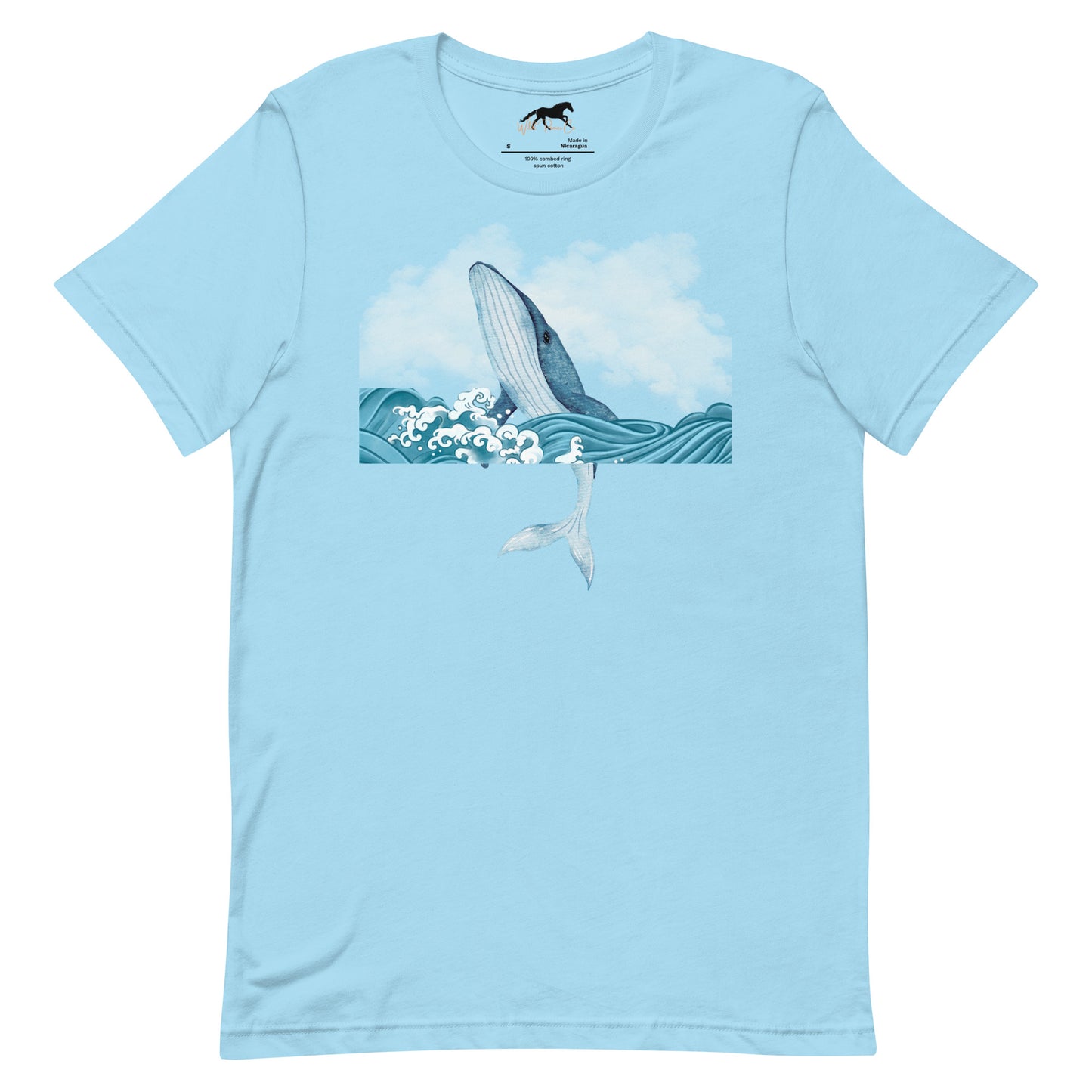 Unisex T-shirt with breaching whale