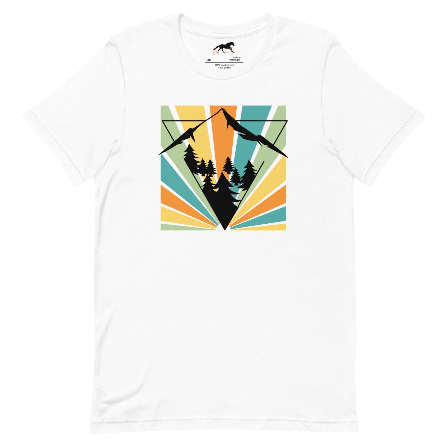 Unisex T-shirt - Mountains and pines