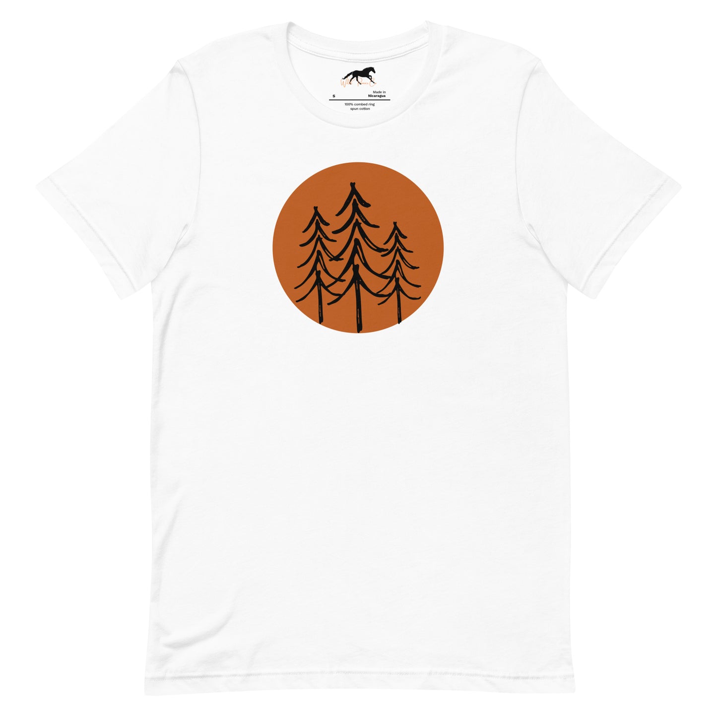 Unisex T-shirt - Simple sun and pines